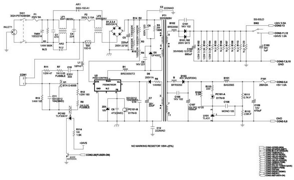 Hp f145 схема подключения