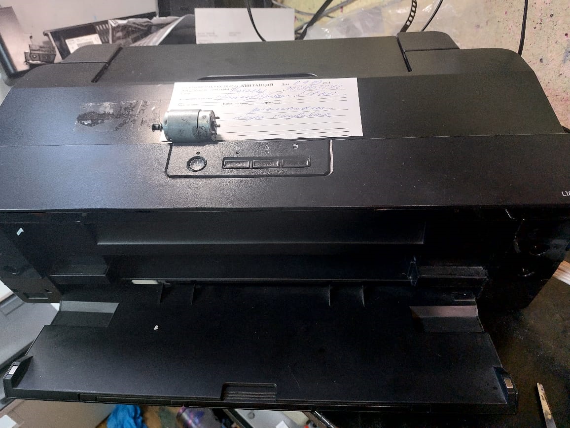 Неисправность двигателя каретки Epson L1300 L1800